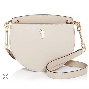 BALLY Cecyle Small Leather Crossbody Beige Purse